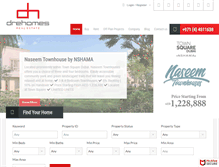 Tablet Screenshot of drehomes.com